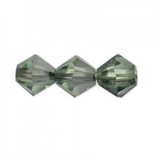 크리스탈 주판알 4mm(Satin Peridot) - 10개