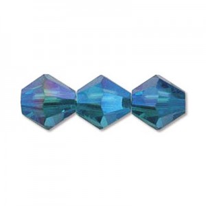 크리스탈 주판알 4mm(Blue Zircon AB2X) - 10개