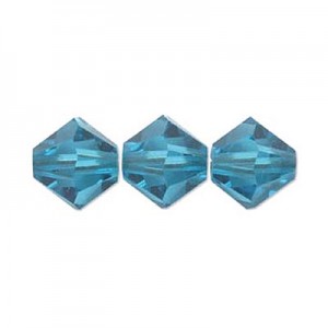 크리스탈 주판알 6mm(Blue Zircon) - 6개