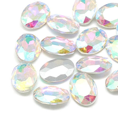 라인스톤 캐보션 18x13mm - 4개