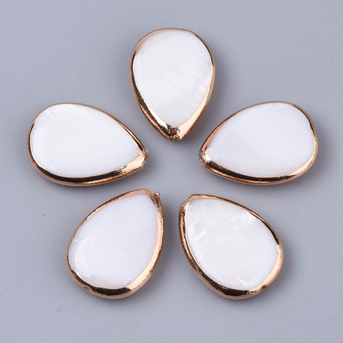 자개 납작드롭 18x13mm - 2개