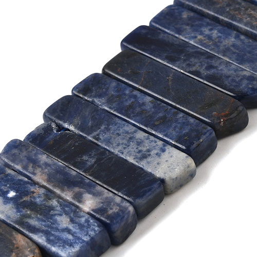 소다라이트 사각너겟 펜던트 20~60x6~14mm - 반줄(약17개)