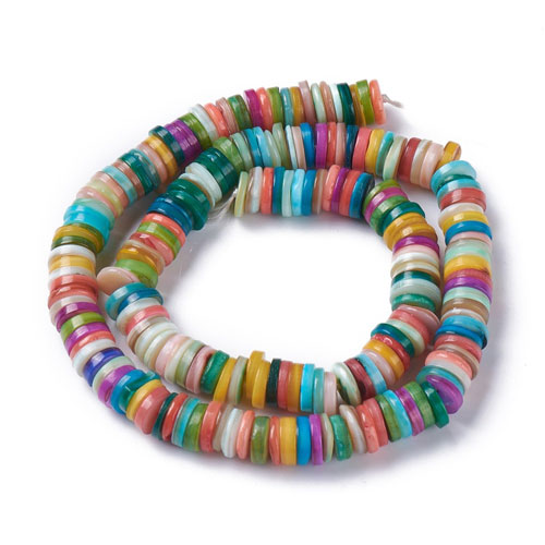자개 Heishi 비즈 8~8.5mm - 1줄(38Cm)