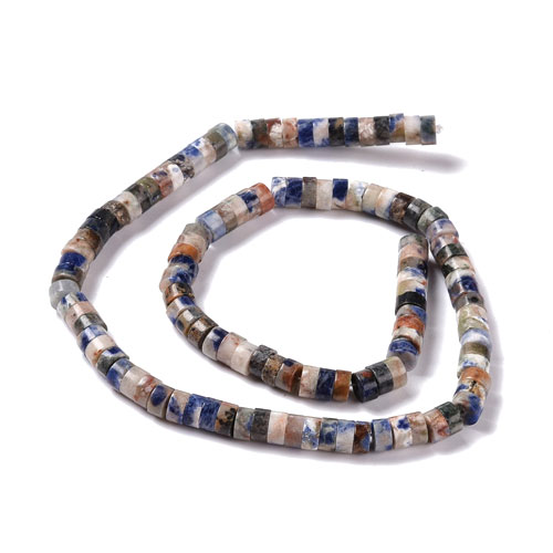 소다라이트 론델 6x3mm - 1줄(약110개)