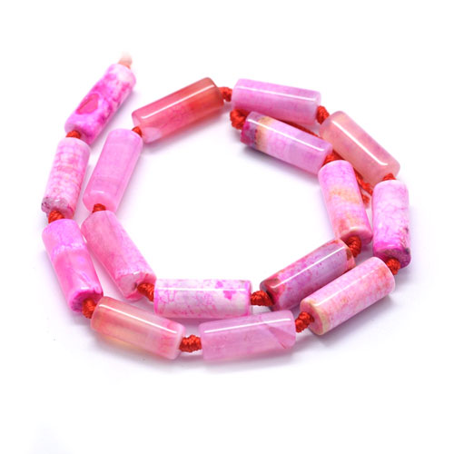 파이어 아게이트 칼럼 20~22x8mm - 1줄(16개)