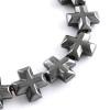 헤마타이트 십자가 10x10mm - 1줄(약39개)