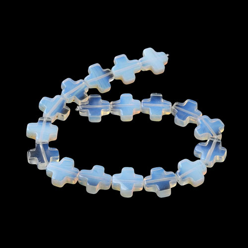 오팔 십자가 13~13.5x12.5~13.5mm - 2개