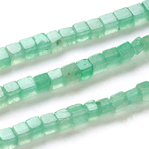 아벤츄린 큐브 4mm - 1줄(약90개)
