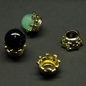 왕관 12*7mm(금도금) - 2개