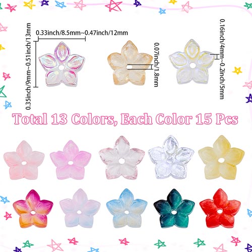 플라워 12x12.5x4.5mm - 195개
