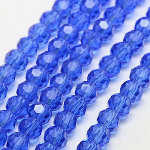 크리스탈축구볼 8mm(블루) - 1줄