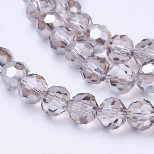 크리스탈축구볼 8mm(블랙다이아몬드) - 1줄