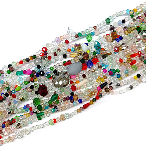 크리스탈 멀티쉐이프 2~16x2~16mm - 1줄(약40Cm)