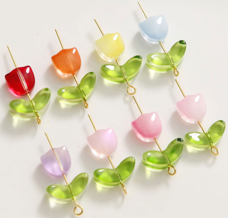 수공램프 튤립받침 6.5x14mm - 10개