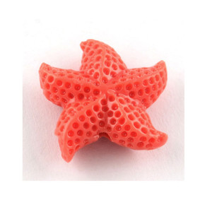 합성산호 불가사리 20mm(코랄) - 1개