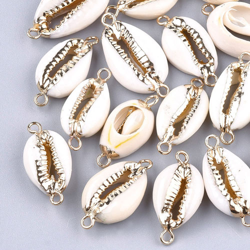 Cowrie 조개껍질 링크 21~27x10~14mm - 1개