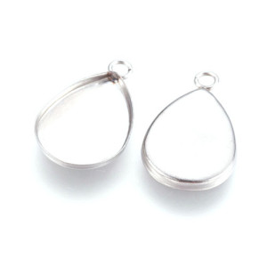 304 스테인레스 캐보션판 18x10.5mm - 2개