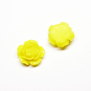 꽃캐보션 18mm(노랑) - 1개