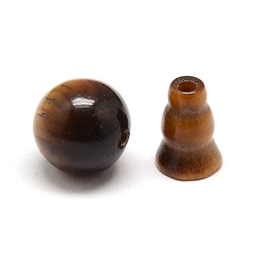 호안석 3홀 구루비즈8mm + 캡 8x6mm - 1세트