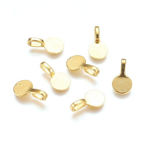 펜던트고리 부착형 18x10mm(금도금) - 2개