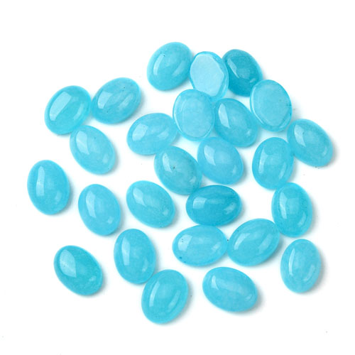 제이드 오발캐보션 8x6mm - 2개
