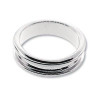 Wide Ring Size 7 (은도금) - 1개