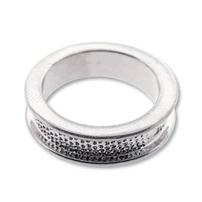 Channel Ring Size 6.5 (은도금)- 1개
