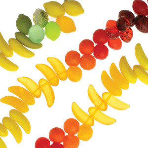 Table Cut & Pressed Mix Tutti Fruity -34개 길이15.2Cm