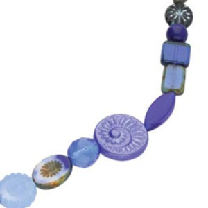 Table Cut & Pressed Mix - 12개 길이 15.2cm Blue Mix