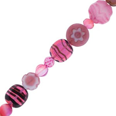 Table Cut & Pressed Mix - 13개 길이 15.2cm Pink Plus Mix