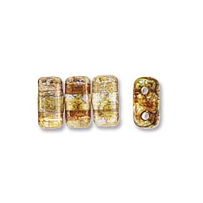 2-Hole Brick 비즈 3x6mm - 50개