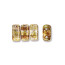 2-Hole Brick 비즈 3x6mm - 50개