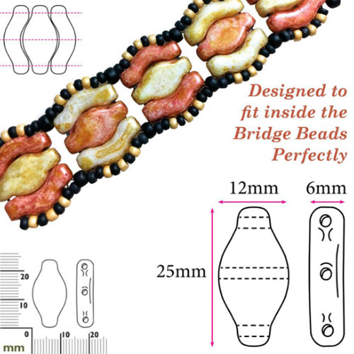 Navette 비즈 6x12mm - 5g(약 13개)