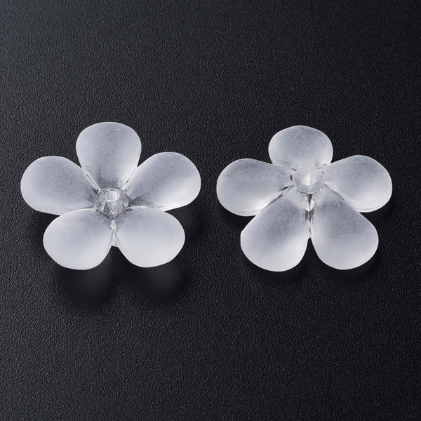 무광아크릴플라워  22x23mm - 10개