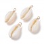 Cowrie 조개껍질 펜던트 27~30x14~15mm - 2개