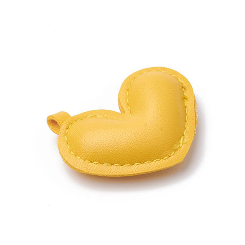 Imitation Leather 하트 펜던트 39~40x48.5~49mm