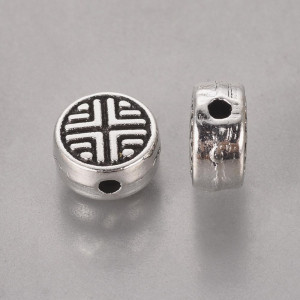 엔틱메탈 납작라운드 6.3x3.5mm - 10개