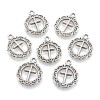 엔틱메탈 라운드 십자가 20x16mm - 4개