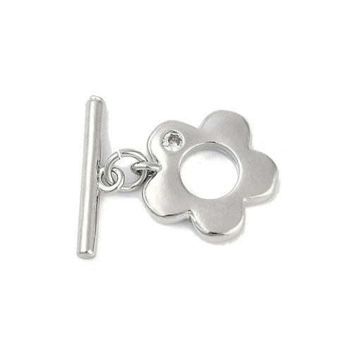 꽃토글(14.5x14mm)바(17x4.5mm)  - 1세트