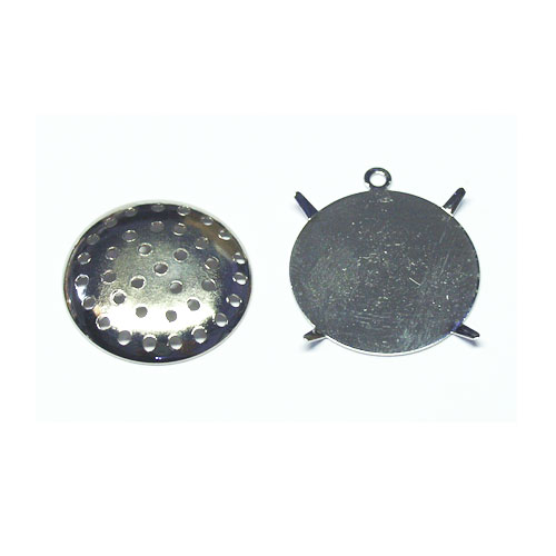벌집판 펜던트 12mm(백금도금) - 2세트