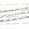 오발크로스체인 5mm(백금도금) - 1m