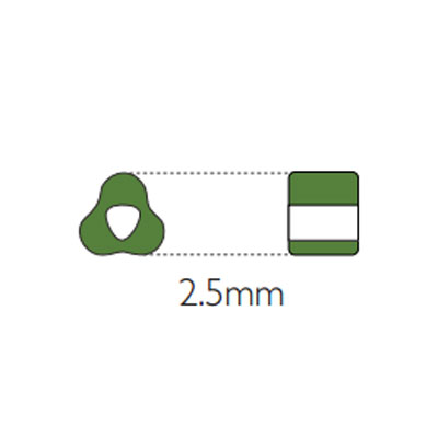 삼각비즈 2.5mm #1138번 - 5g(약300개)