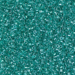 델리카비즈 1.6mm(DB904번 : Sparkling Turquoise-Lined Crystal) - 3g