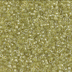 델리카비즈 1.6mm(DB910번 : Sparkling Light Yellow-Lined Crystal) - 3g