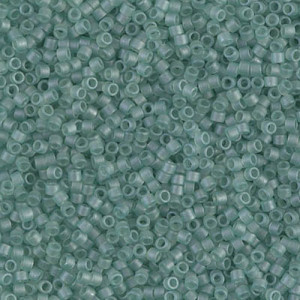 델리카비즈 1.6mm(DB385번 : Sea Glass Green Matte Transparent) - 3g