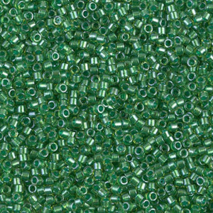 델리카비즈 1.6mm(DB916번 : Sparkling Light Green-Lined Chartreuse) - 3g