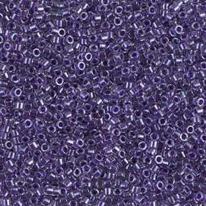 델리카비즈 1.6mm(DB923번 : Sparkling Violet-Lined Crystal) - 3g
