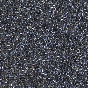 델리카비즈 1.6mm(DB925번 : Sparkling Dark Grey-Lined Crystal) - 3g