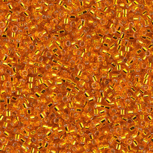 델리카비즈 1.6mm(DB45번 : Orange Silver-Lined) - 3g