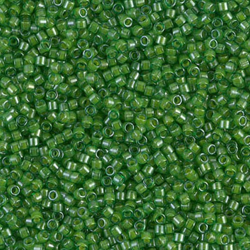 델리카비즈 1.6mm(DB274번 : Green/Lime-Lined) - 3g